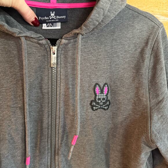 Psycho Bunny Drake Full Zip Hoodie Men's Size Small - Picture 3 of 7